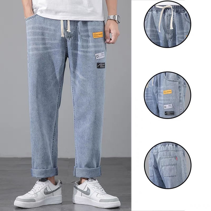 COD/Celana Jeans Pria celana jeans panjang pria celana pria kulot jeans  Loose Fit Model Kulot Kanto