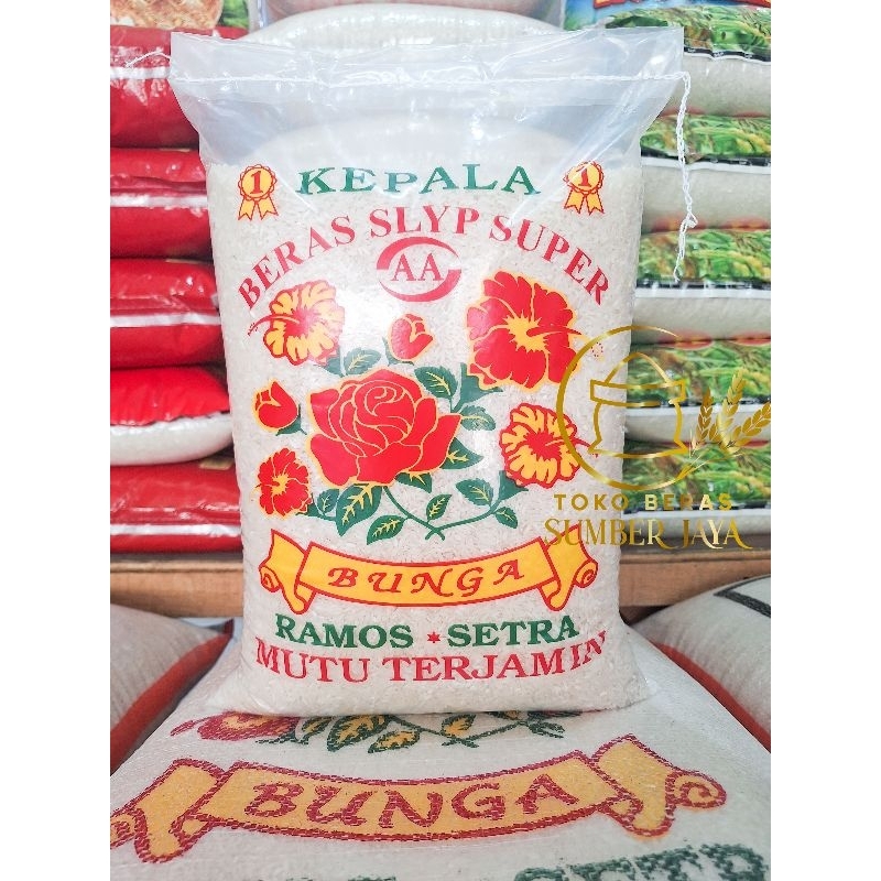 

BERAS BUNGA SENTRA RAMOS SLYP SUPER 3LT & 3KG