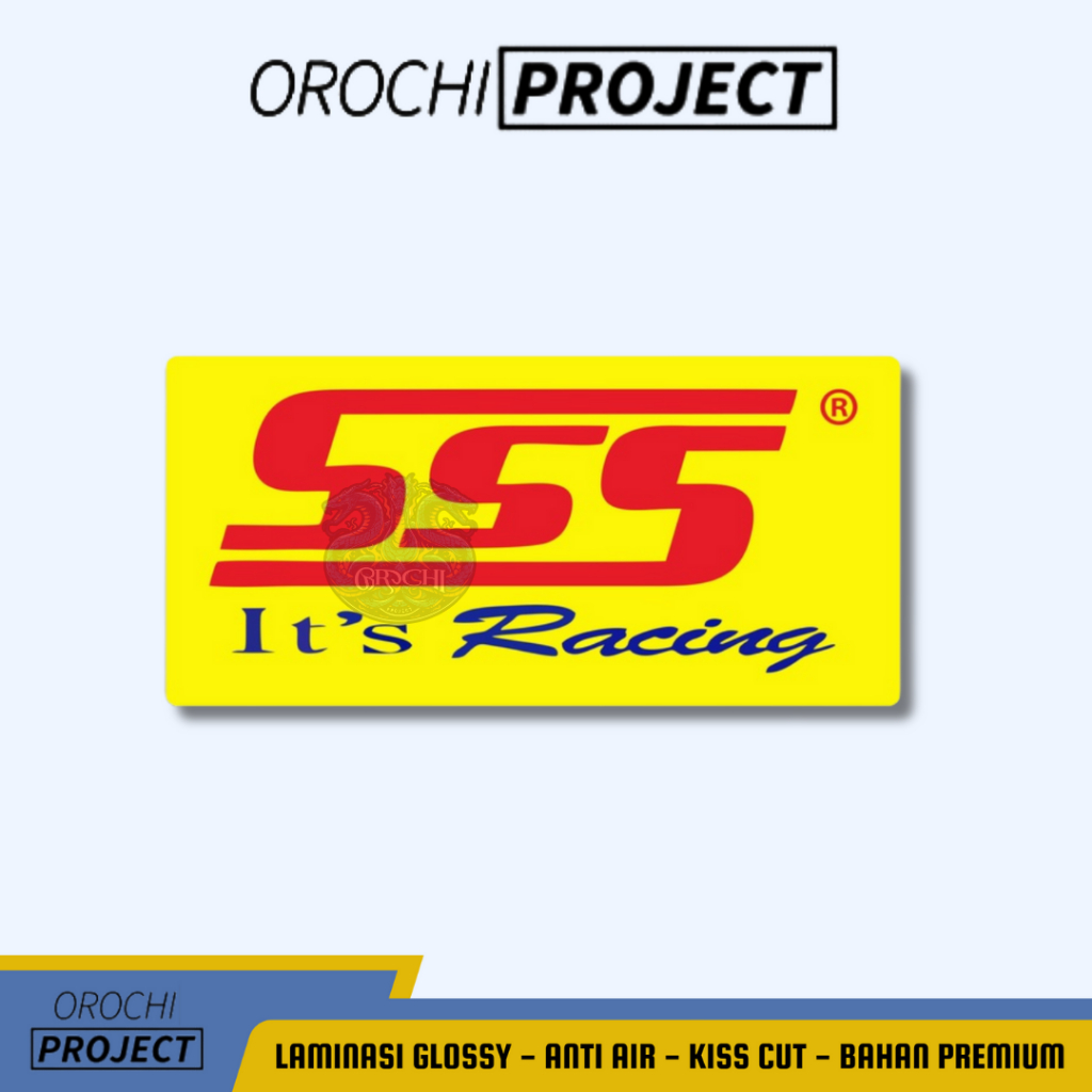 

Sticker Stiker Brand Logo Triple S SSS Vinyl Glossy Anti Air HP Laptop Tumbler Motor Helm