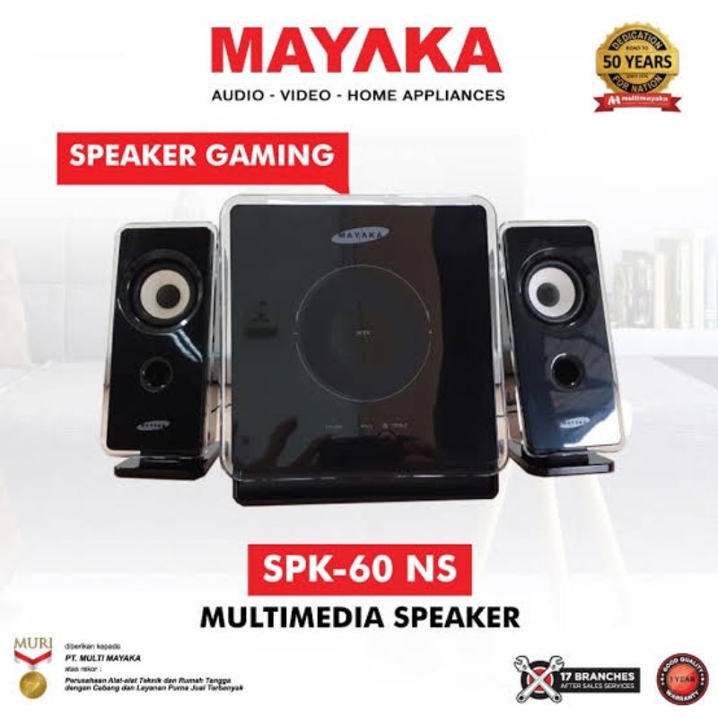 SPEAKER GAMING MAYAKA BODY KAYU MULTIMEDIA USB FLASHDRIVE FLASHDISK SD CARD INPUT SUPPORT SYSTEM BAS