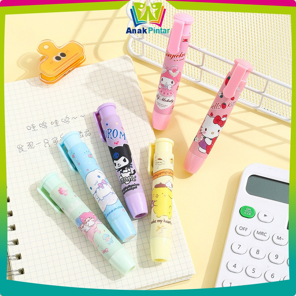 

Penghapus Pensil Karakter Kartun Lucu / Cute Pencil Mechanical Eraser Retractable / Penghapus Mekanik Bentuk Lipstick Import Anak Pintar A76