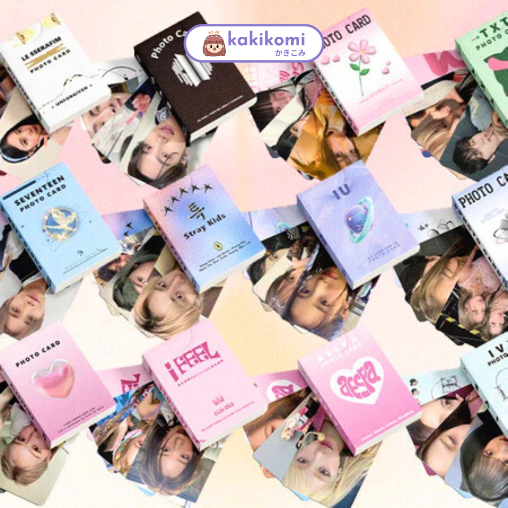 Kakikomi Photocard Hologram Newjeans Lomo Card Nct Blackpink Bts Kpop Korea Rainbow 50 Pcs