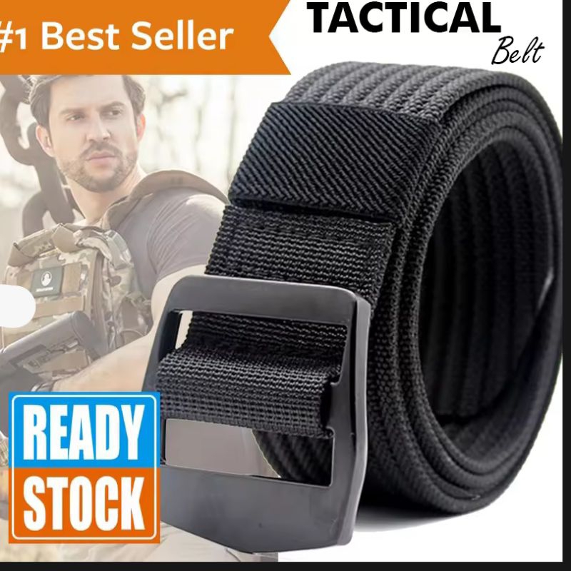 Tactical Belt Pria Ikat pinggang nylon canvas impor pria wanita sabun kanvas premium kepala slot ant