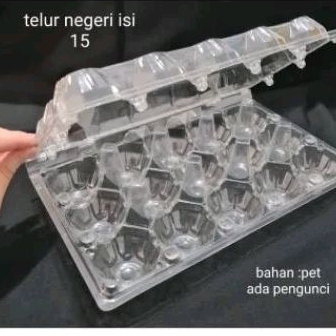 Mika Telur Ayam 15 Lubang Isi 10pcs Dengan Pengunci