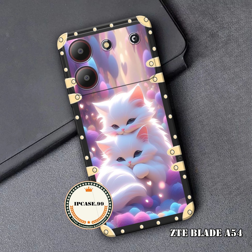 Softcase ZTE Blade A54 - Case pro camera - MOTIF KEREN - bahan karet lentur - casing ZTE Blade A54 -