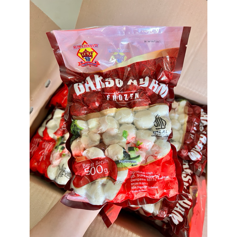 

Bakso Ayam Supradinasty 500gr Frozen Food