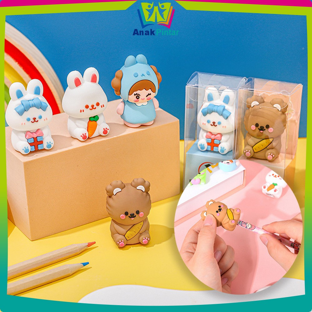 

Serutan Pensil Boneka Karakter 3D Alat Tulis Sekolah / Rautan Karakter Pencil Sharpener Import / Peruncing Pensil Boneka Anak Pintar A81