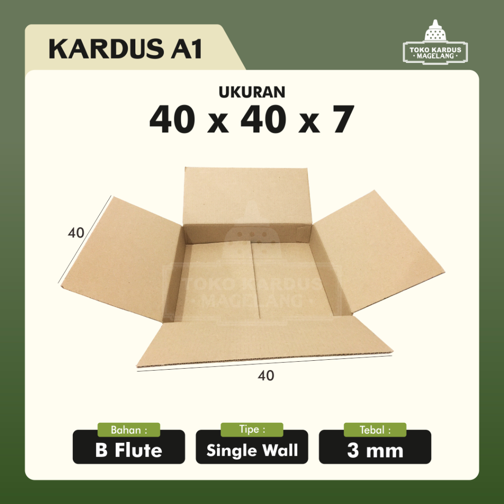 

40x40x7 box kemasan packaging kardus dus karton
