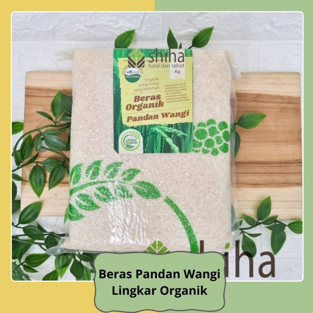 

SHIHA - Beras Pandan Wangi 1kg Lingkar Organik | Warung Shiha