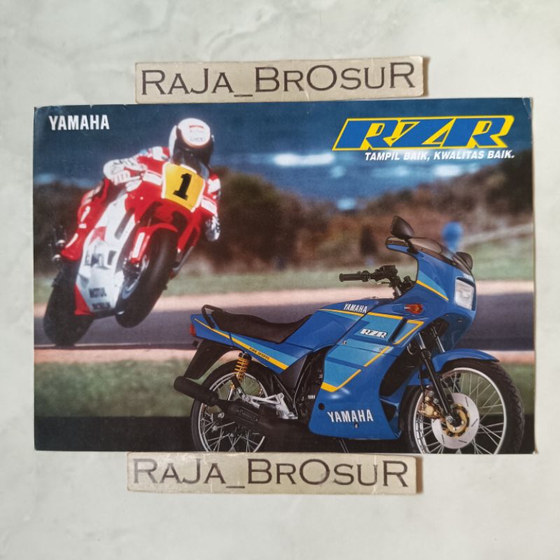 Poster brosur katalog leaflet jadul lawas Yamaha RZR/RZ R 6speed 2tak 1991-1992