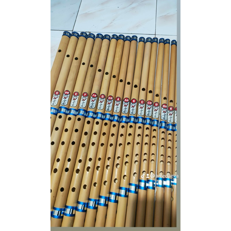 SULING BAMBU 1 set 19 nada request lilitan