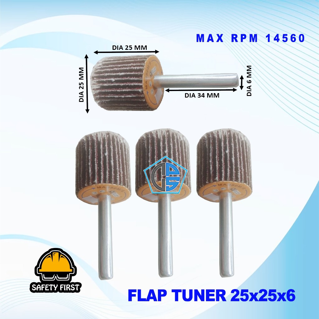 Mata Bor Amplas 25 x 25 x 6 mm Mata Bor Gerinda Penghalus