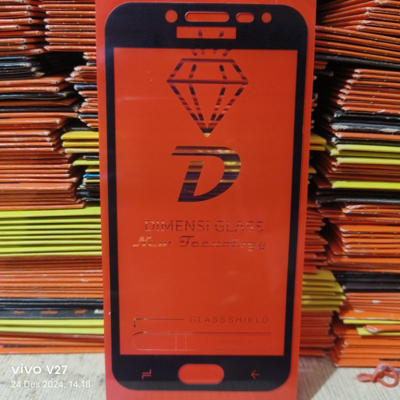 TG SAMSUNG J2 PRO TEMPERED GLASS CLEAR 9D FULL