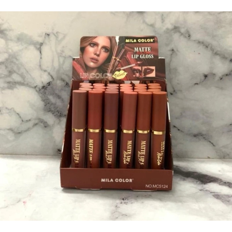 [ Lusinan ] Lipgloss Mila Color Lipcolor Velvet Matte MC-5124