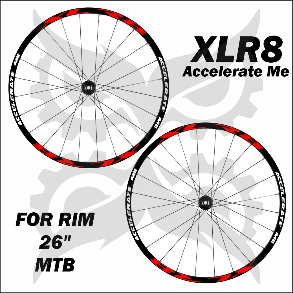 Stiker Decal Rim xlr8 accelerate me