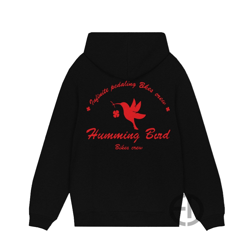 Jaket Hoodie HUMMING BIRD Manhwa Wind Breakers Cotton Fleece