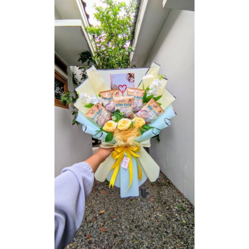

buket kopi , buket minuman , buket kapal api , hadiah ulang tahun, buket