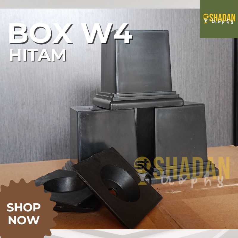 W4 BOX PIALA HITAM / KOTAK PIALA