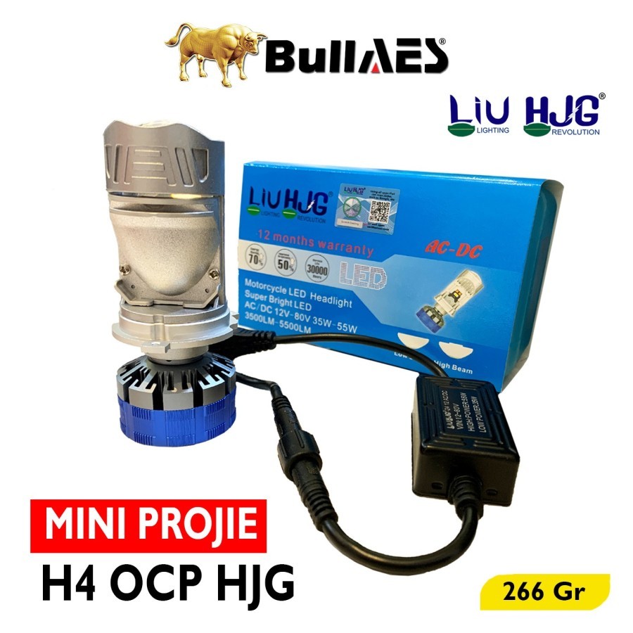 Biled Mini Projie H4 OCP Merk HJG 55 Watt Motor Mobil Pnp Universal