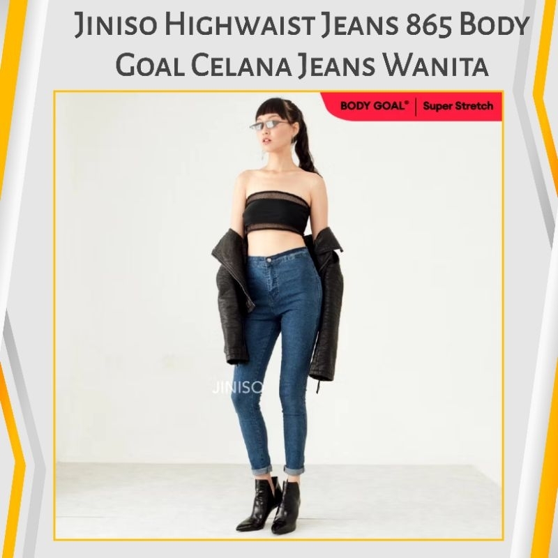 Jiniso Highwaist Jeans 865 Body Goal Celana Jeans Wanita
