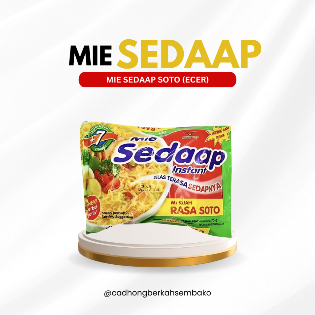 

[SEMBAKO] MIE SEDAP KUAH RASA SOTO 1 KARTON