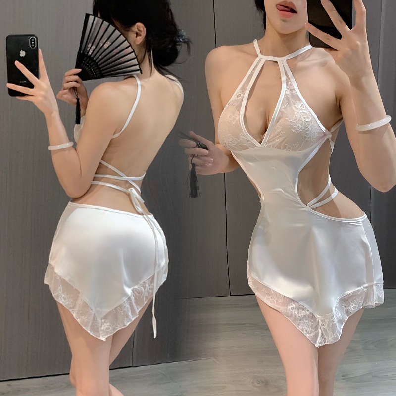 Lingerie sexy hot binal premium satin renda baju seksi wanita hot fashion Cina style import baju tid
