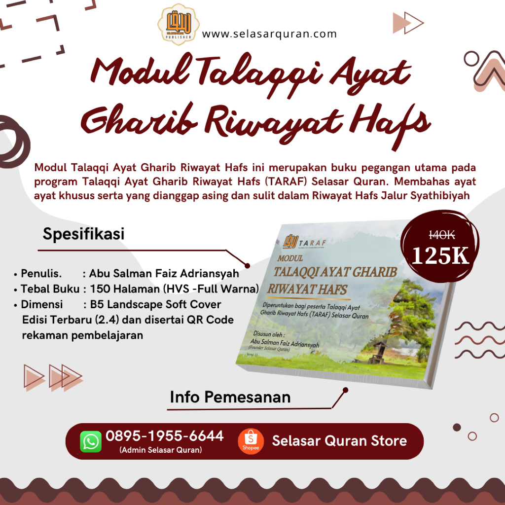 Modul Talaqqi Ayat Gharib Riwayat Hafs