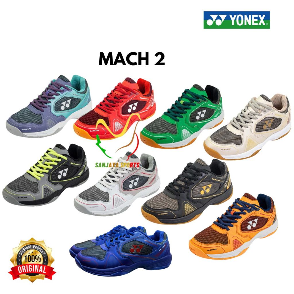 SEPATU YONEX BADMINTON BULUTANGKIS YONEX MACH 2 MACH II ORIGINAL