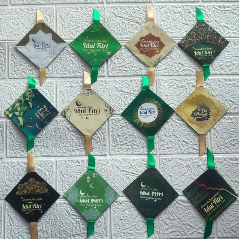 

12 pcs amplop lebaran ketupat