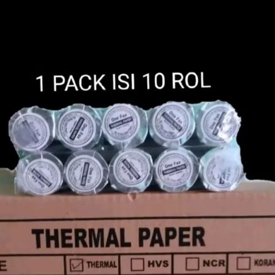 

Kertas Termal EDC Bluetooth 58x30mm Paket 10 Roll