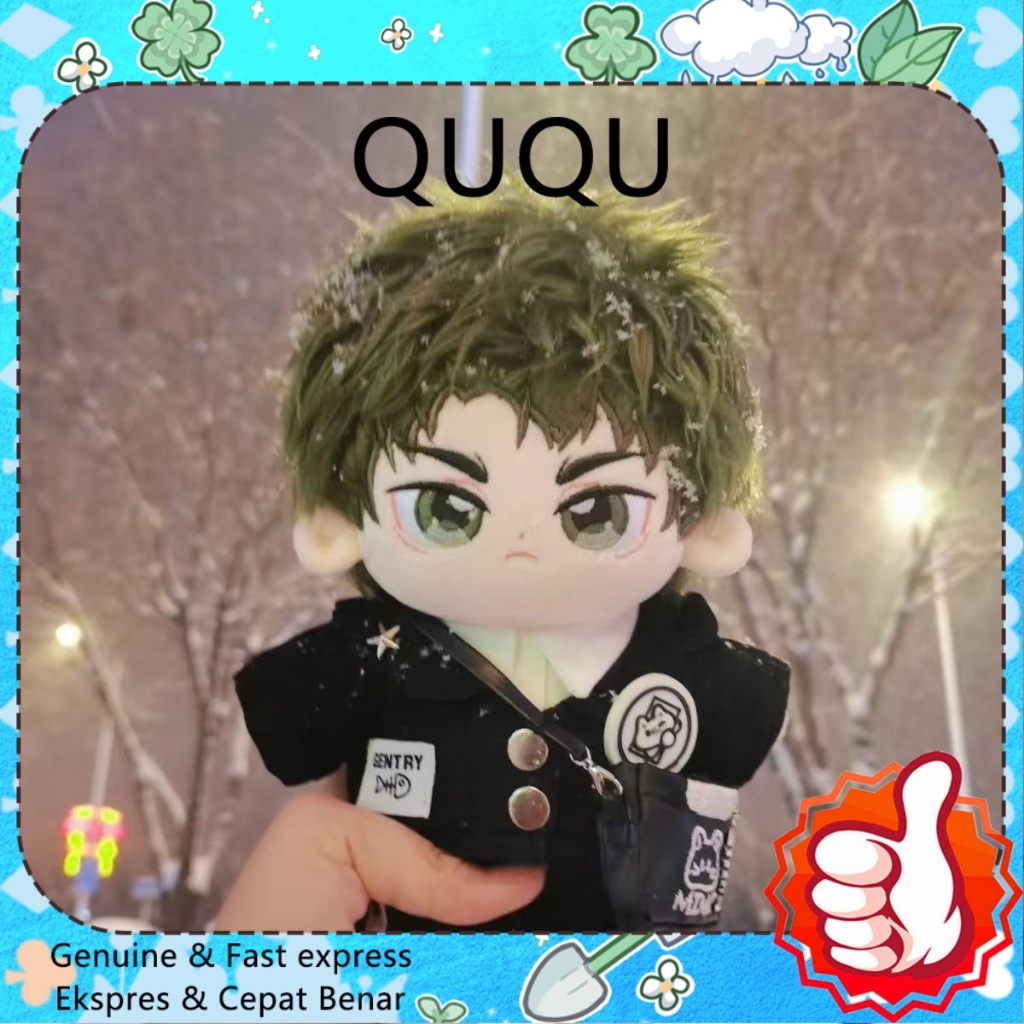 QUQU 20cm Plush Doll Haikyuu!! Ushijima Wakatoshi Attribute Cotton Doll baju boneka 20cm Dress up