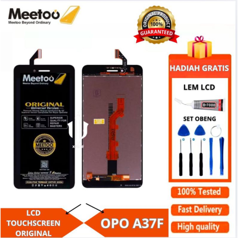 LCD TOUCHSCREEN OPO A37f (METO) FULLSET ORIGINAL FREELEM OBENG