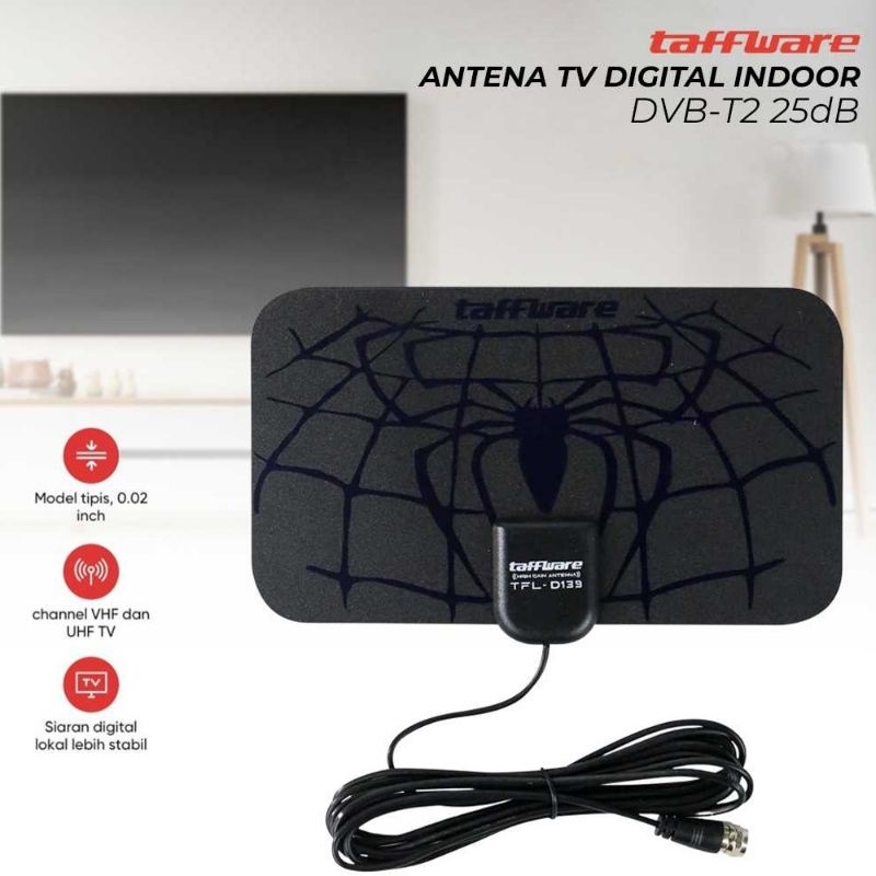 Taffware Antena TV Digital Indoor TFL-D139 SPIDER BLUE