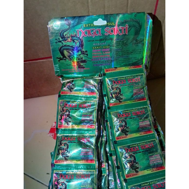 

Kapsul Herbal Naga Sakti / 1 Renceng isi 20 sachset