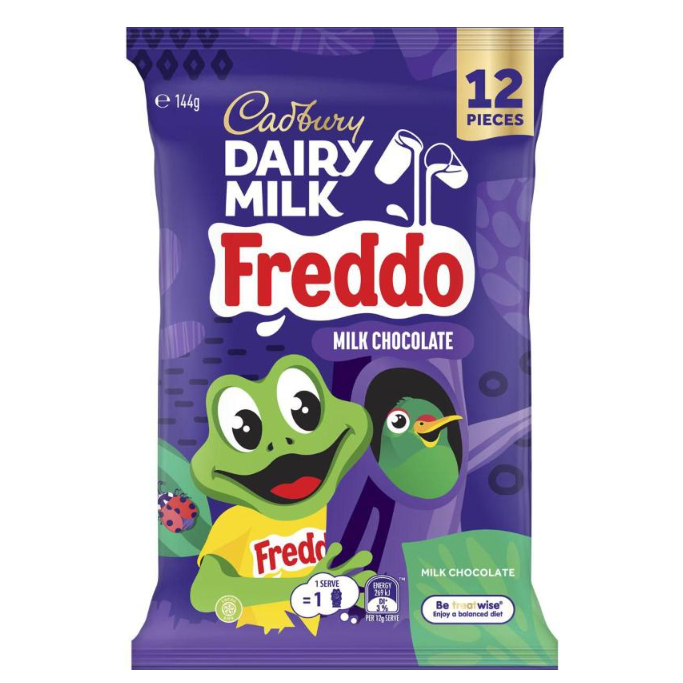 

Cadbury Dairy Milk Chocolate Freddo Sharepack 12 Pack | 144g