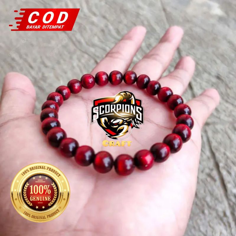 GELANG YUSER KESEHATAN AKAR BAHAR TALI ARUS ASLI MERAH DELIMA SUPER ORIGINAL 100%