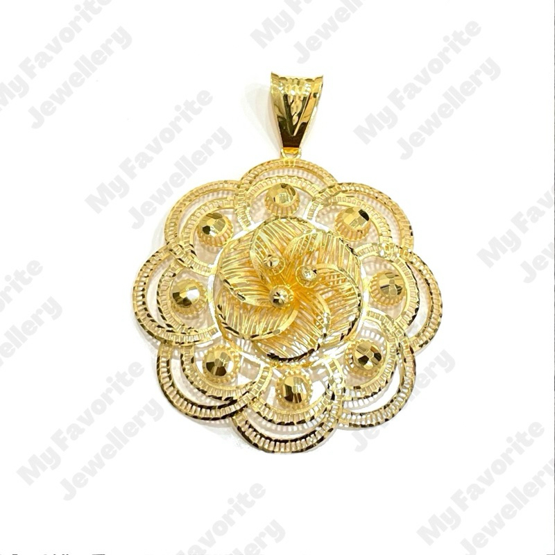 Liontin Model Bunga Kembang (Emas Asli Kadar 700)