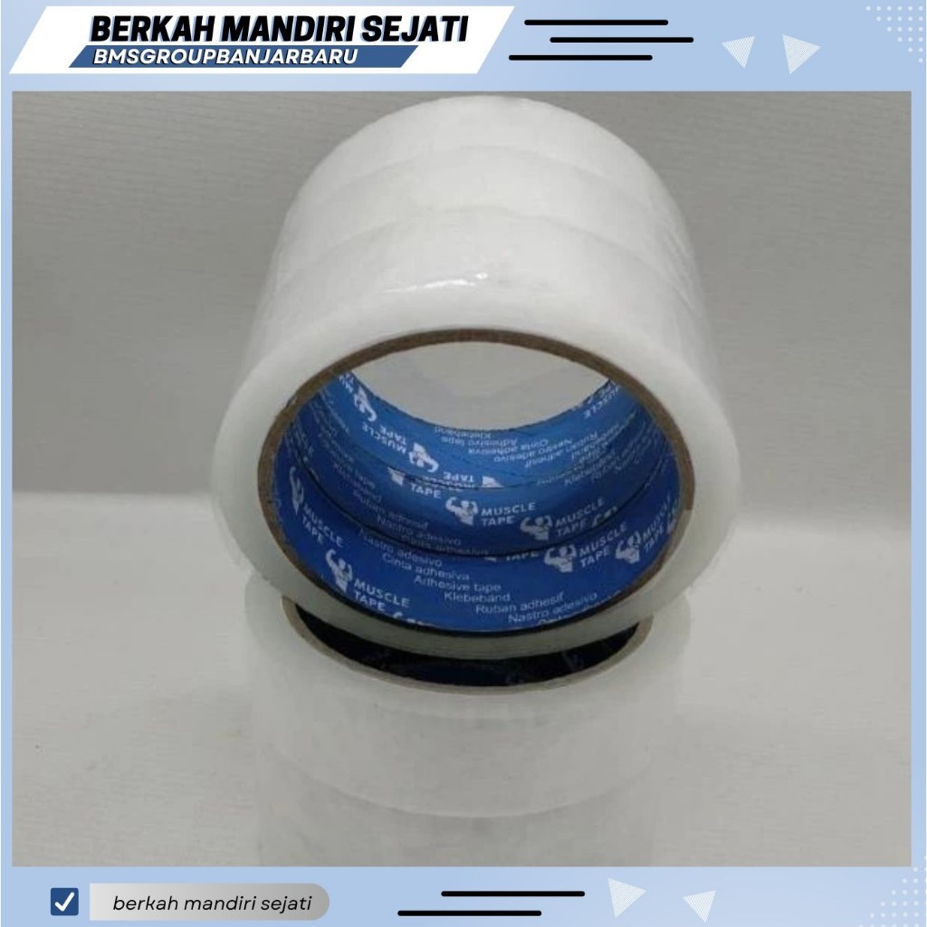 

LAKBAN PER ROLL SOLATIP/ISOLASI MUSCLE 24 MM 72 YARD TAPE (1 INCH 72 YARD)