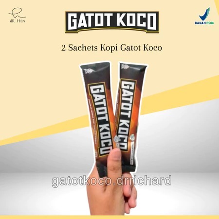 

Jamin Asli! Kopi Gatot Koco (2Sachet) by Dr. Hen Kopi Stamina Pria Coffee Gatotkoco