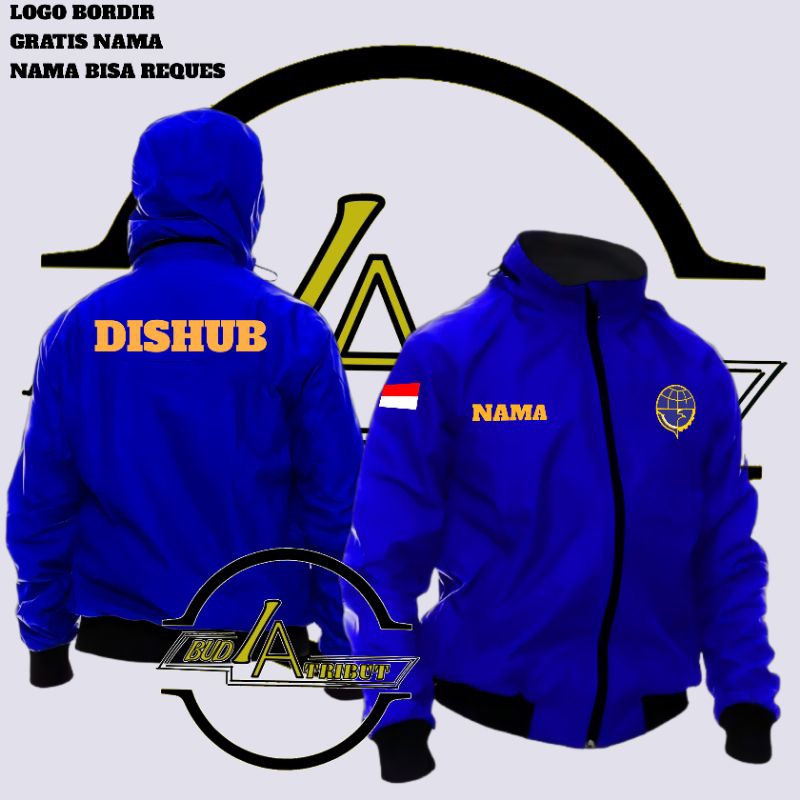 JAKET DISHUB TERBARU / JAKET TASLAN DISHUB / JAKET BOMBER DISHUB / JAKET ZIPER DISHUB