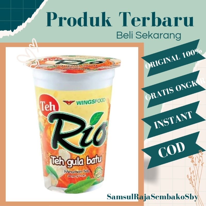 

Teh RIo Gula Batu 1 karton / 1 Dus 24 pcs (180ml/pcs)