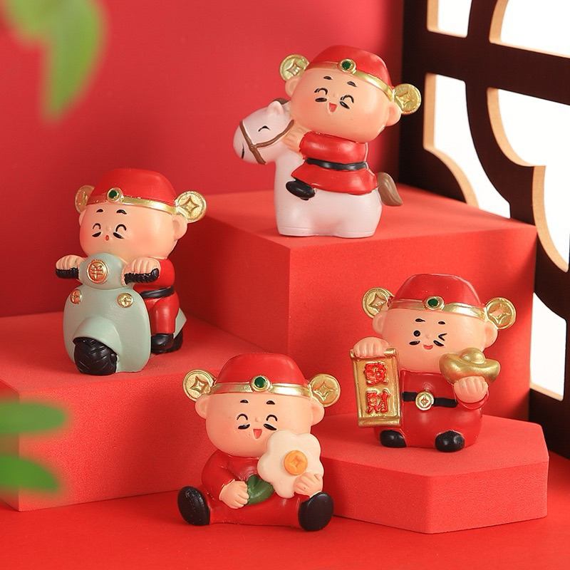 JEEA | Mini CNY Cai Shen decoration | Dekorasi pajangan cai shen mini patung cai shen ye keberuntung