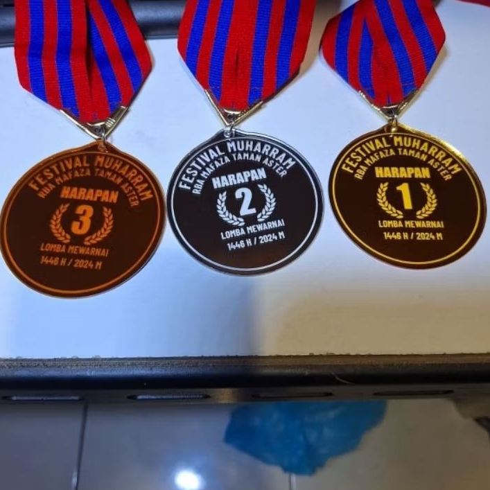 MEDALI CUSTOM / MEDALI AKRILIK LASER PRINT
