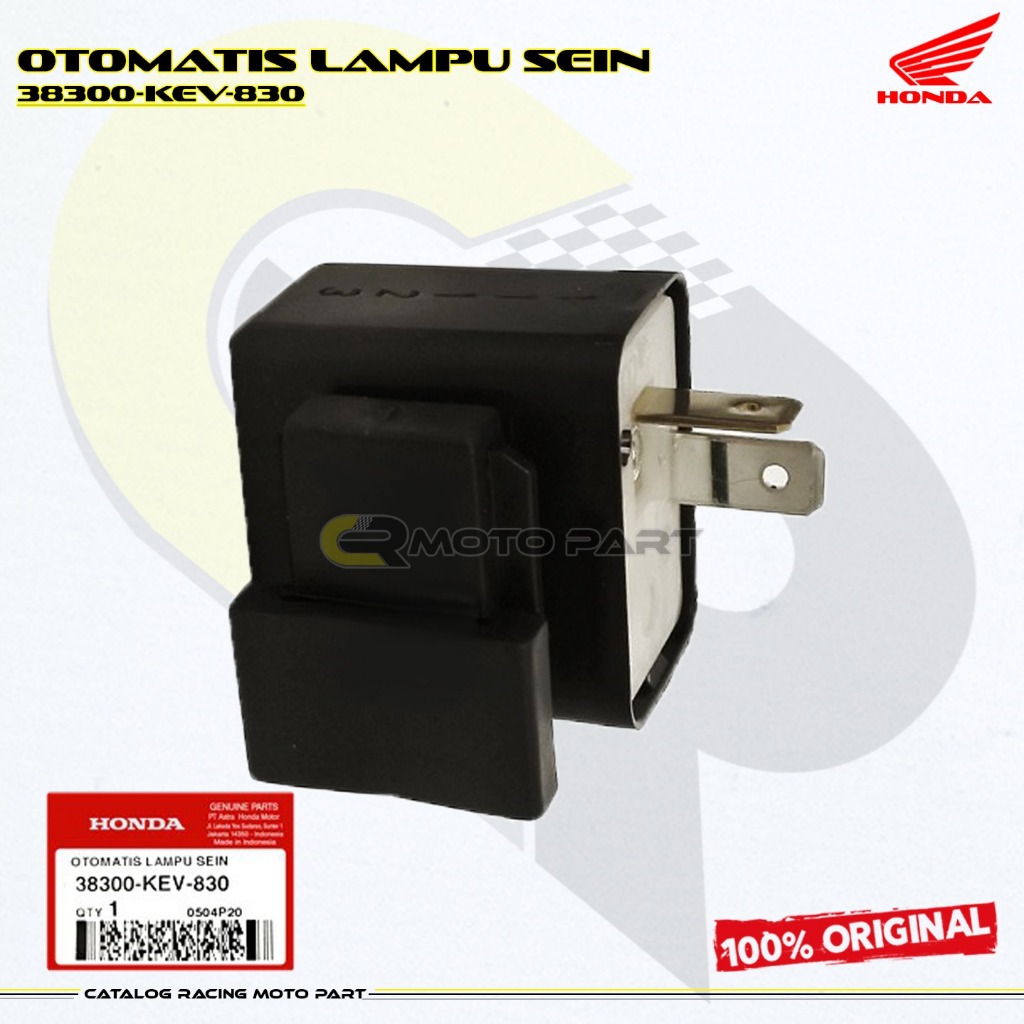 38300-KEV-830 FLASHER FLASER RELAY OTOMATIS LAMPU SEIN RITING SUPRA X / SUPRA FIT PNP SEMUA MOTOR HO
