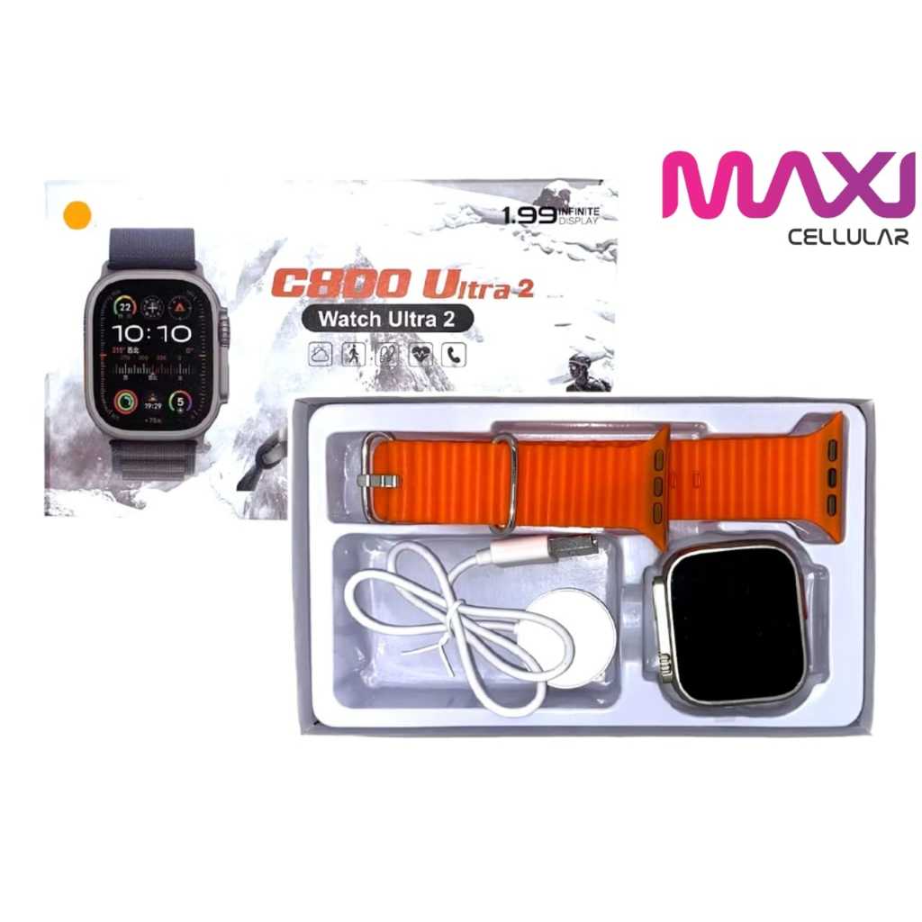 Smartwatch Vemee C800 Ultra Wireless Charging Jam Tangan pria wanita Anak