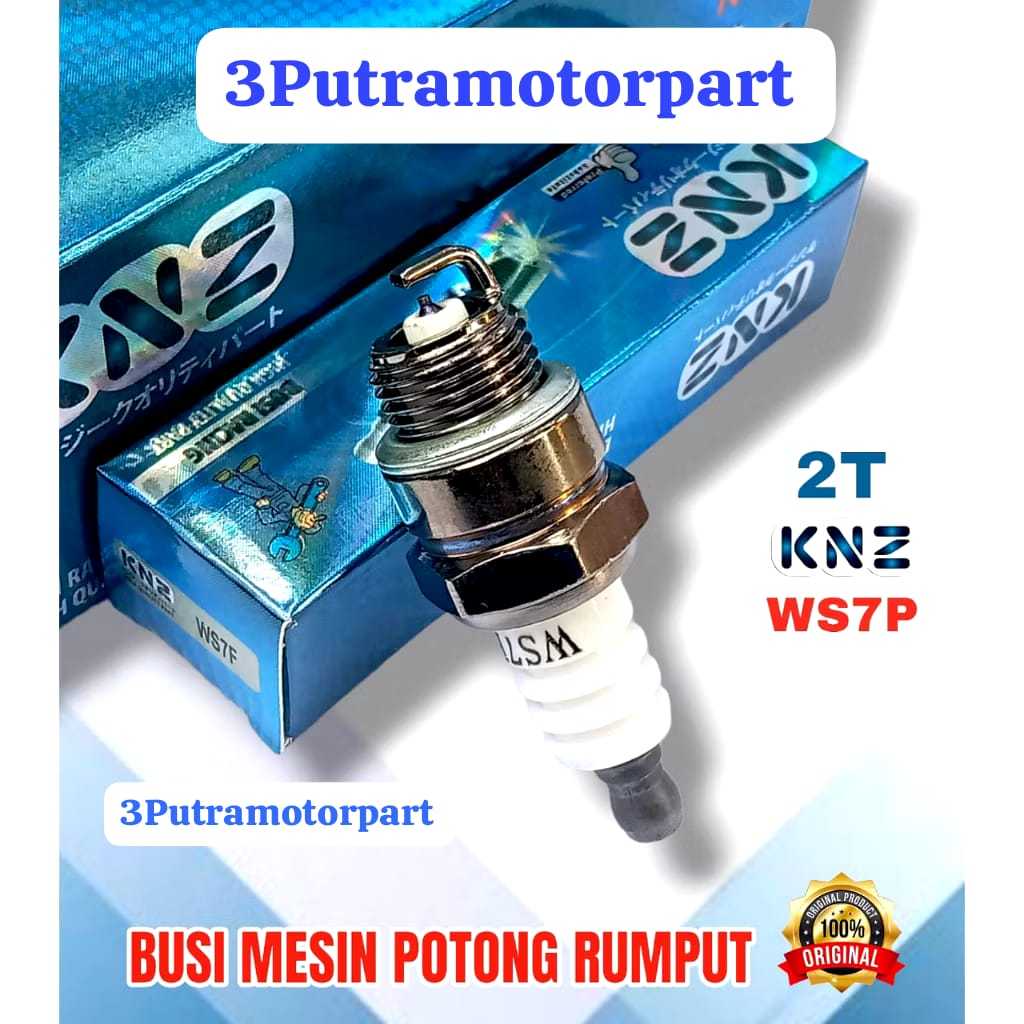 BUSI KNZ RACING 2T [ WS7F ] / BUSI MESIN POTONG RUMPUT [ KNZ RACING ]