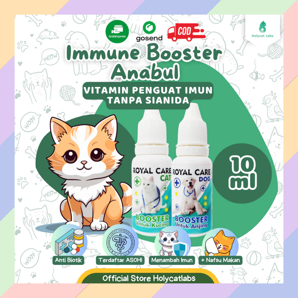 RC12 Royal Care BOOSTER Imun Kucing Anjing Vitamin Penambah Penguat Imun Daya Tahan Tubuh 51A2