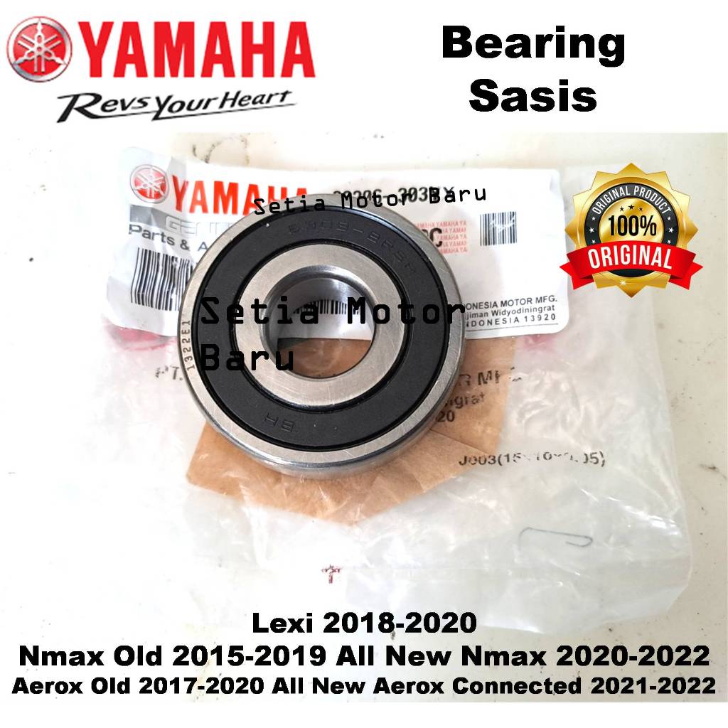 Bering Bearing Laher Sasis 6303 Tutup Motor Lexi All New N Max Nmax Aerox Old Lama Ori Asli Yamaha