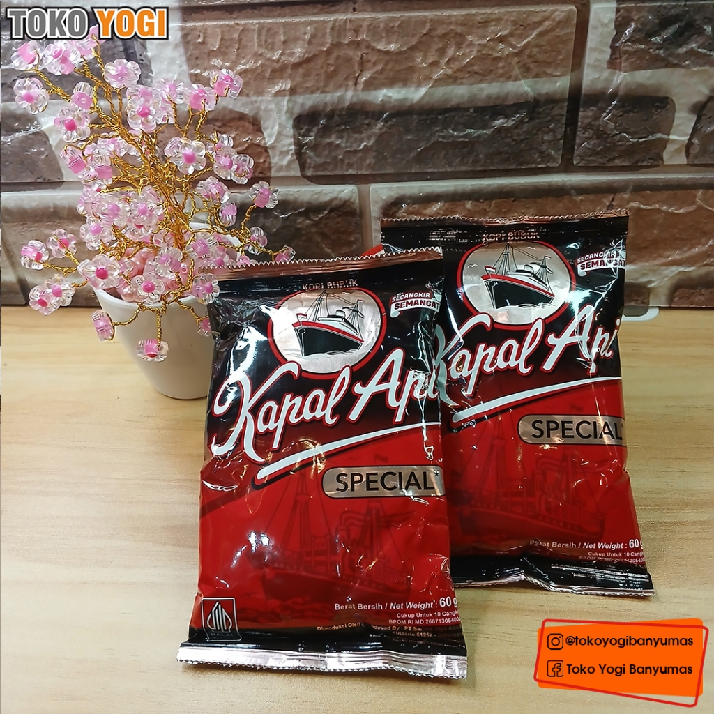 

KAPAL API SPECIAL 60g || KOPI HITAM BUBUK SACHET