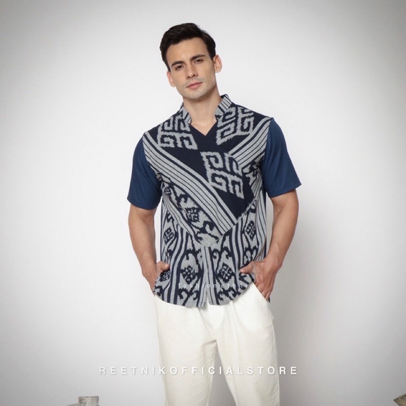 Kemeja Tenun NTT FLORES KEMEJA KOKO KEMEJA MUSLIM